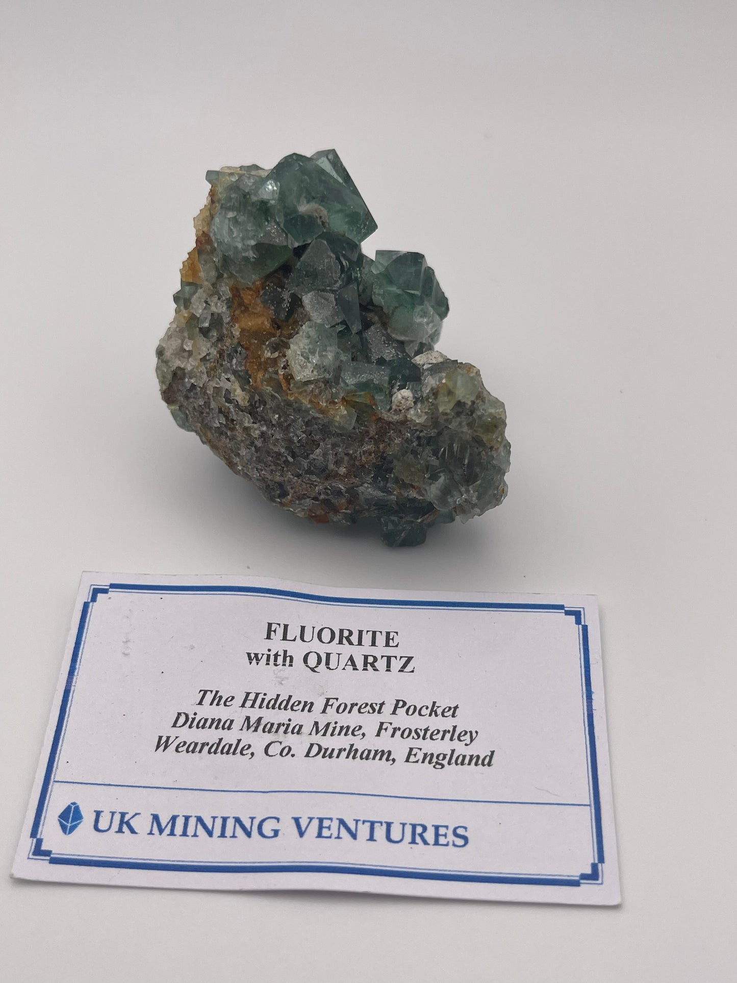 UK Fluorite with Quartz