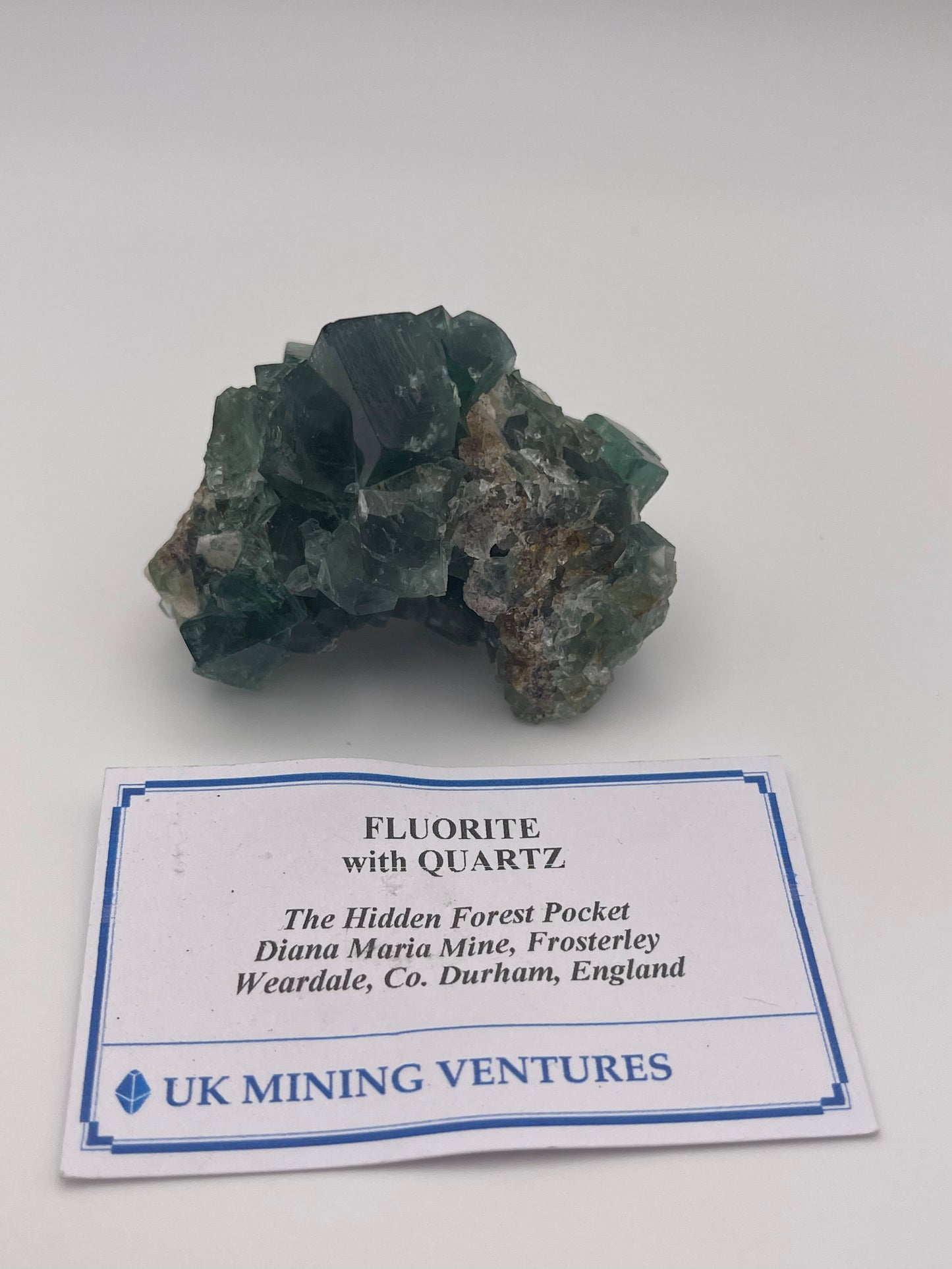 UK Fluorite with Quartz