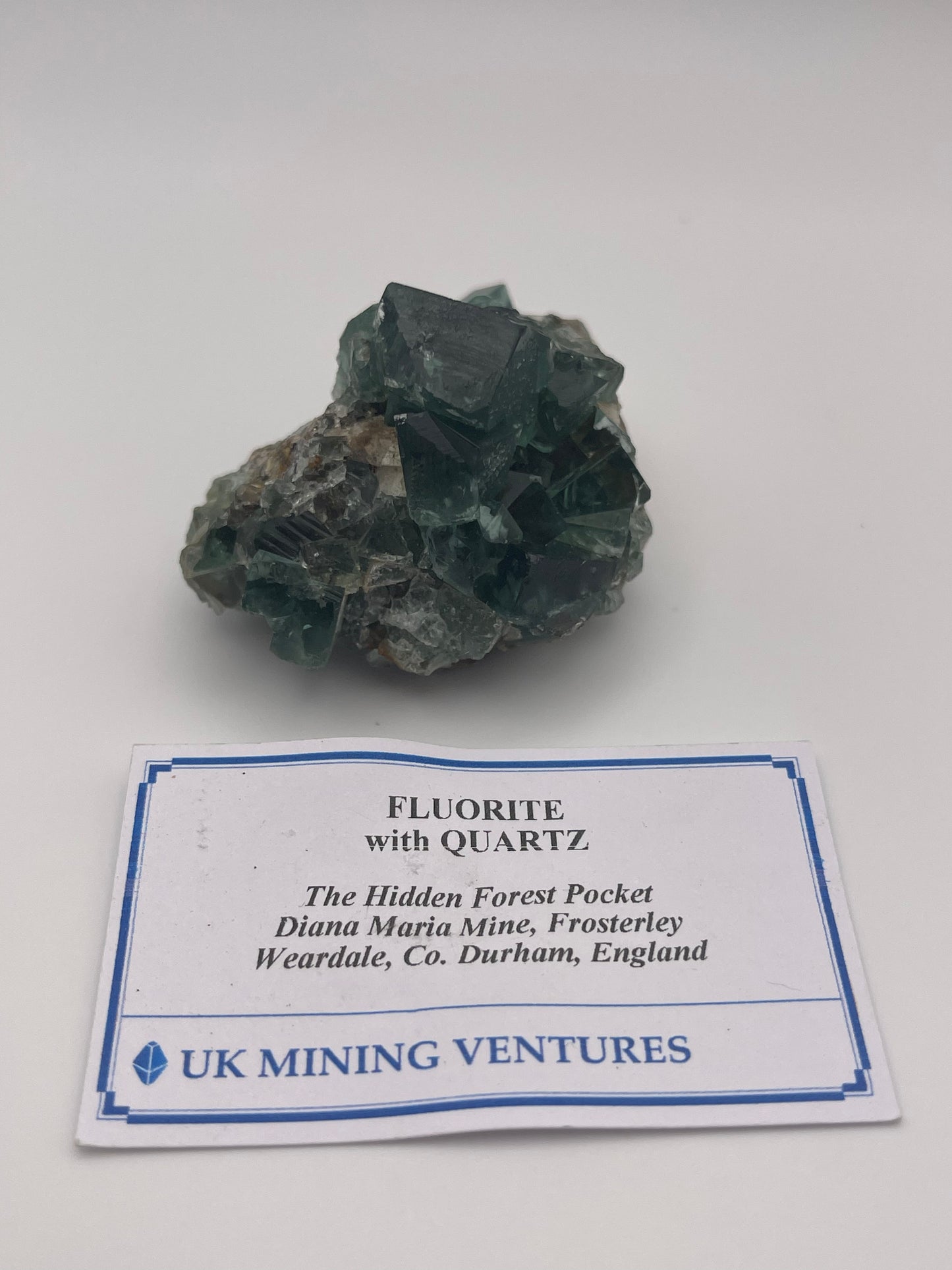 UK Fluorite with Quartz