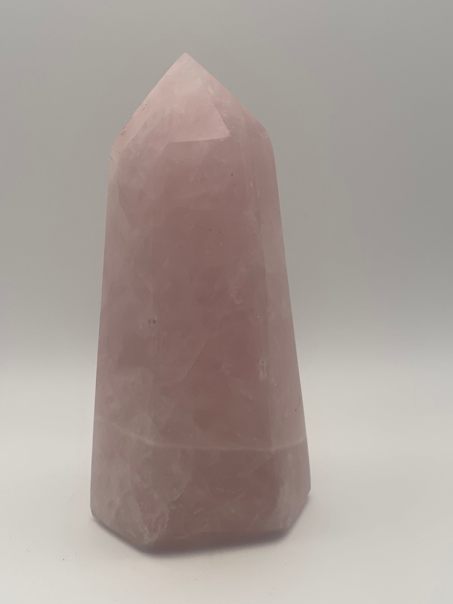 Chunky Rose Quartz Tower
