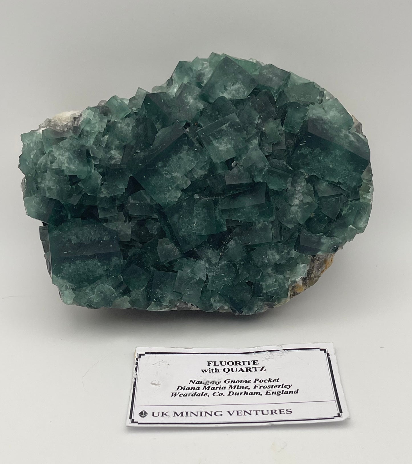 UK Fluorite with Quartz