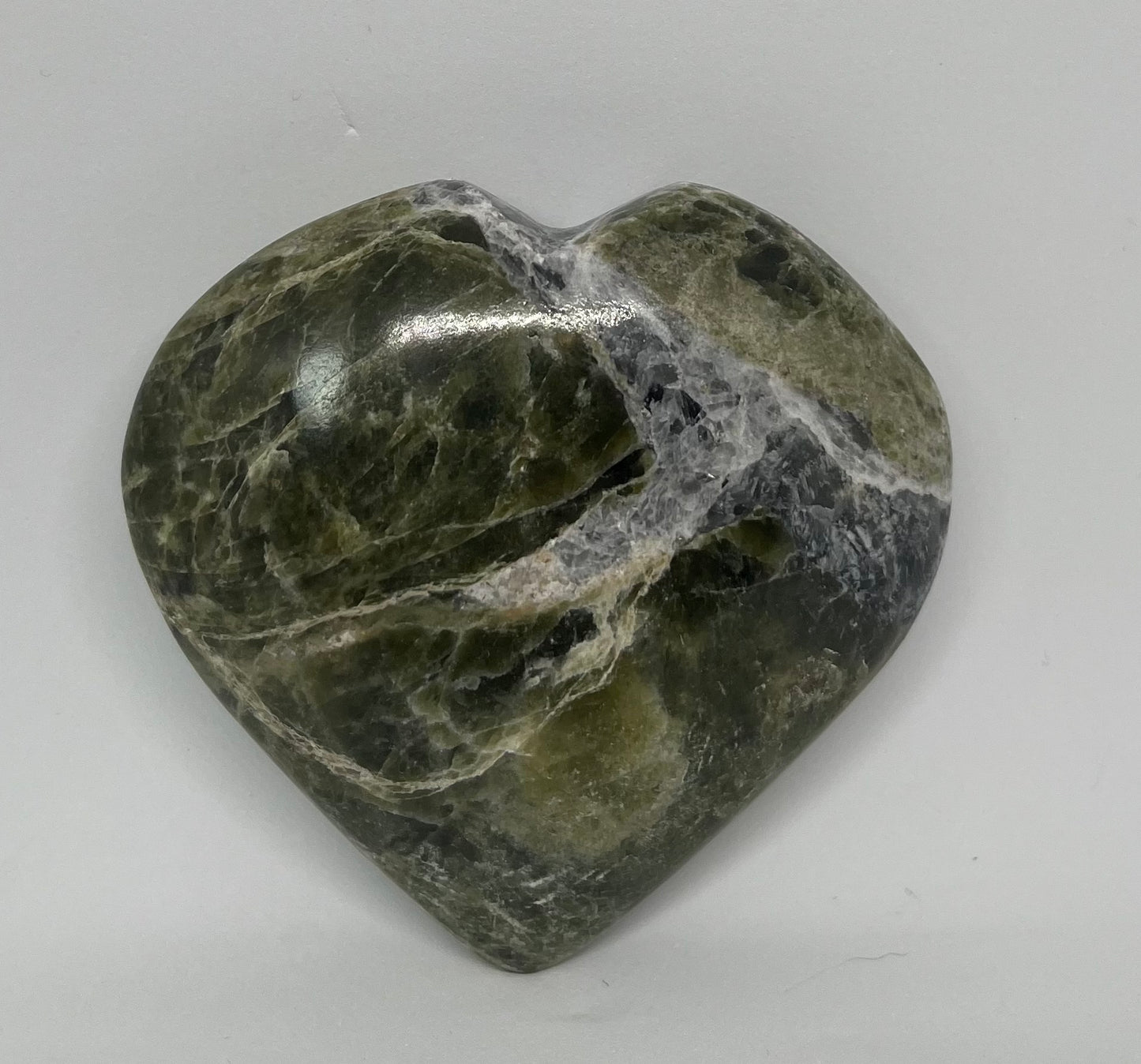 Vesuvianite Puffy Heart