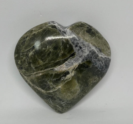 Vesuvianite Puffy Heart