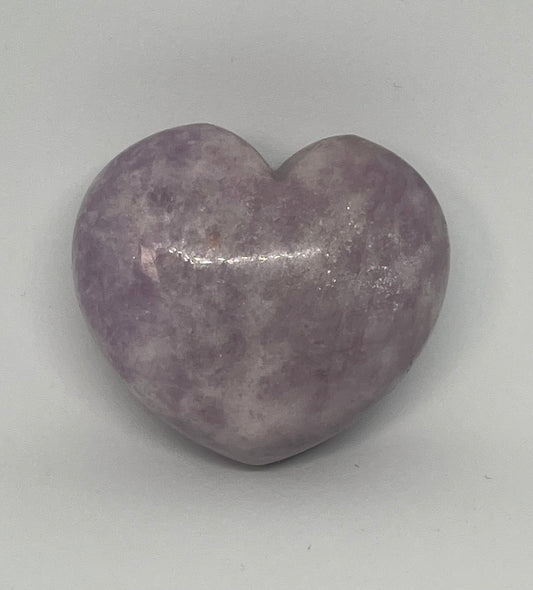 Lepidolite Heart
